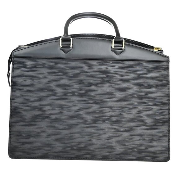 LOUIS VUITTON LV Logo Riviera Hand Bag Epi Leather Black France - Picture 1 of 16